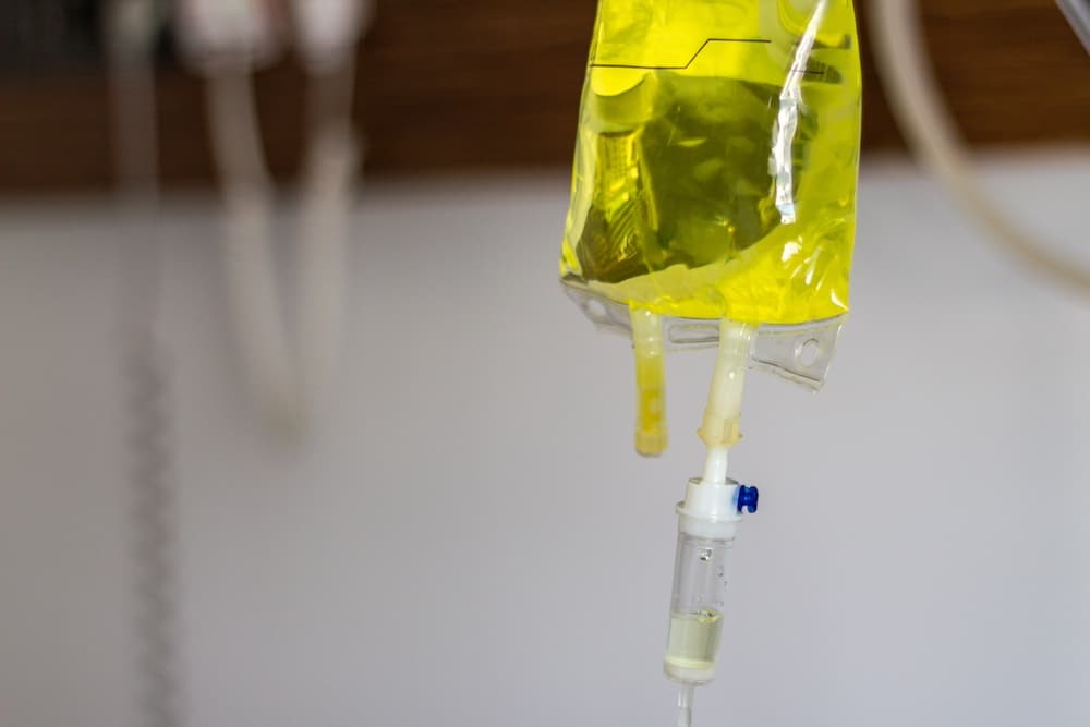 push iv wellness yellow iv bag infusion